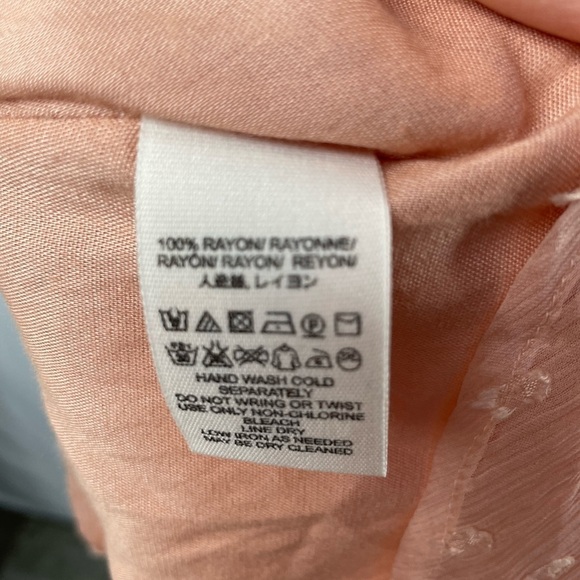 Free People Long Sleeve Daliah‎ Mini Dress in Peach Size Extra Small - Picture 9 of 12